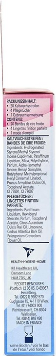 Image du produit Veet La cire froide décape la peau sensible du visage (20 x, 29 g)
