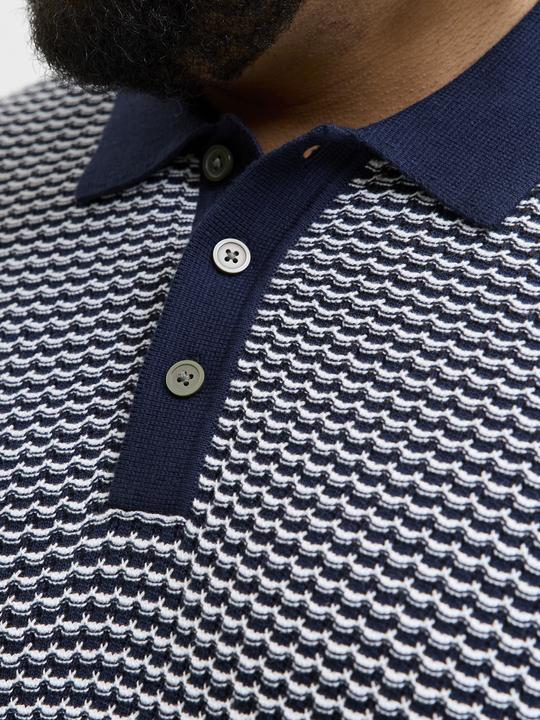 Produktbild Jack & Jones Jprblukingsley Knit Polo Ss Pls (6XL)