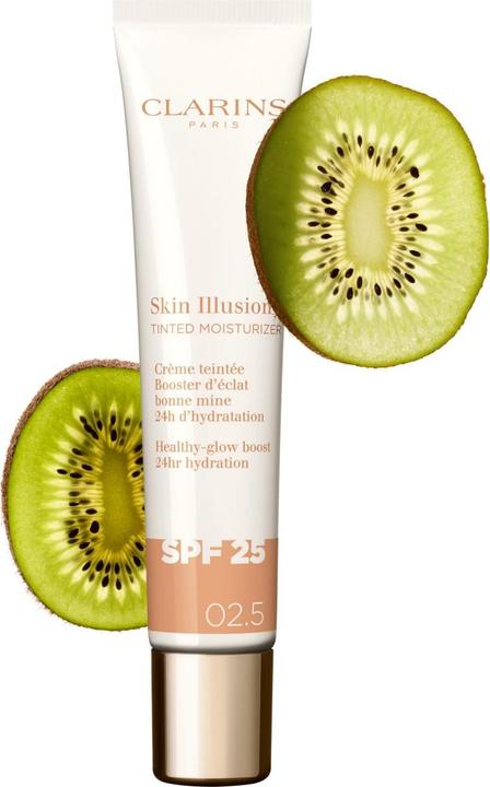 Immagine prodotto Clarins Skin Illusion - Getönte Feuchtigkeitscreme Spf25 02.5 (Crema solare viso, SPF 25, 40 ml)