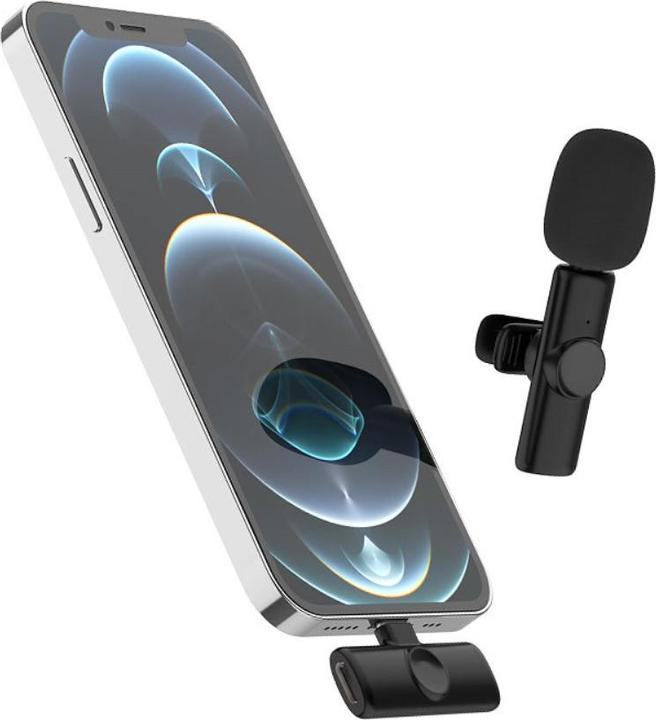 Image du produit Deltalabs Microphone Lavalier sans fil avec Lightning - Réduction du bruit pour le streaming