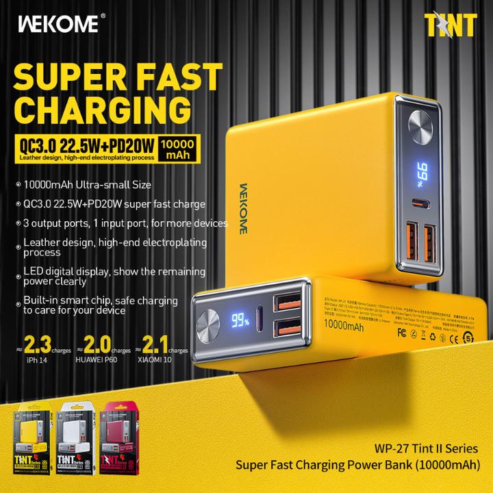 Produktbild Wekome Power bank Super Fast Charging (10000 mAh, 20 W)
