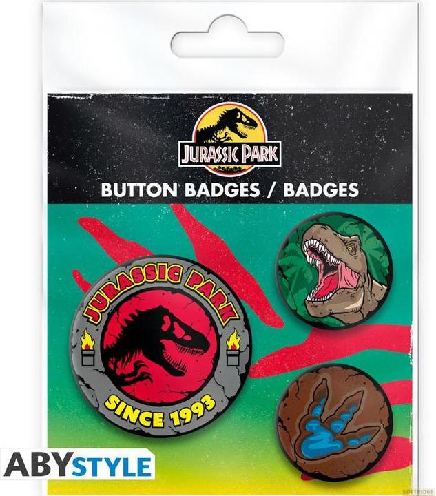 Image du produit ABYstyle JURASSIC PARK - Badge Pack - Logo T-Rex X4