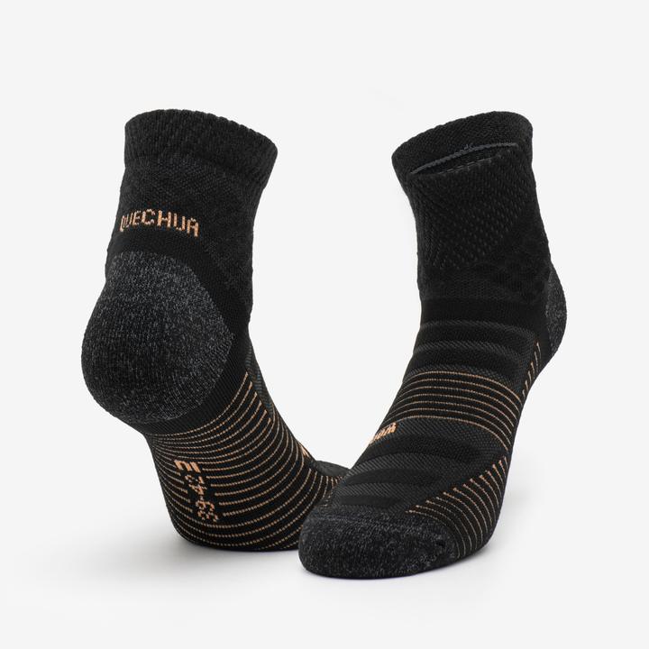 Produktbild Quechua Wandersocken halbhoch 2 Paar - Hike 900 schwarz (35 - 38)