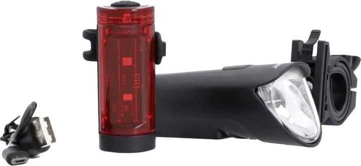 Produktbild Fischer Fahrrad-LED-Beleuchtungs-Set, 45 Lux Leuchtdauer bis zu 20 Stunden, StVZO zugelassen