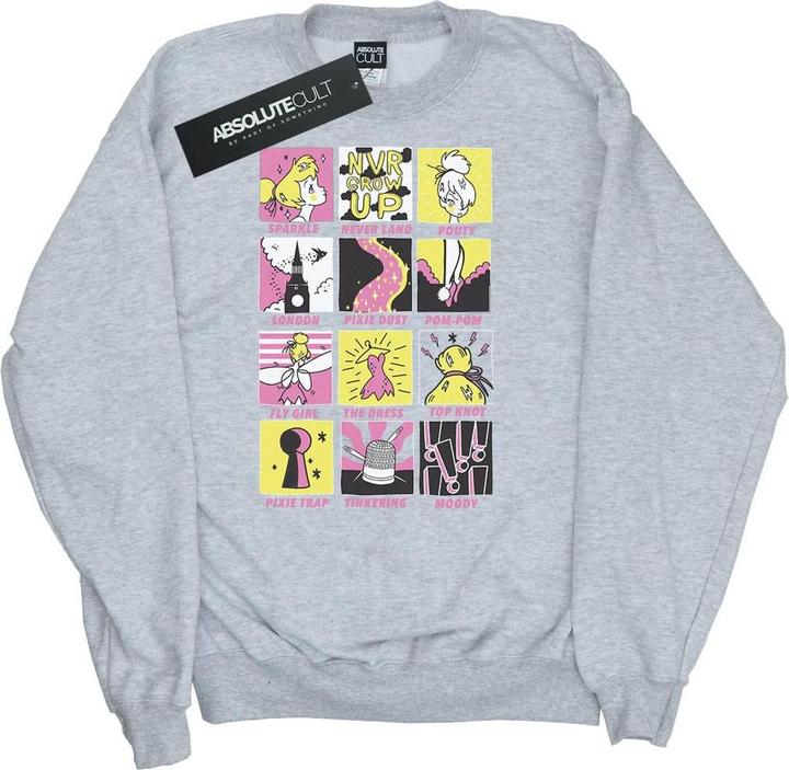 Actual product image Disney Boys Tinkerbell Squares Sweatshirt (140, 146)