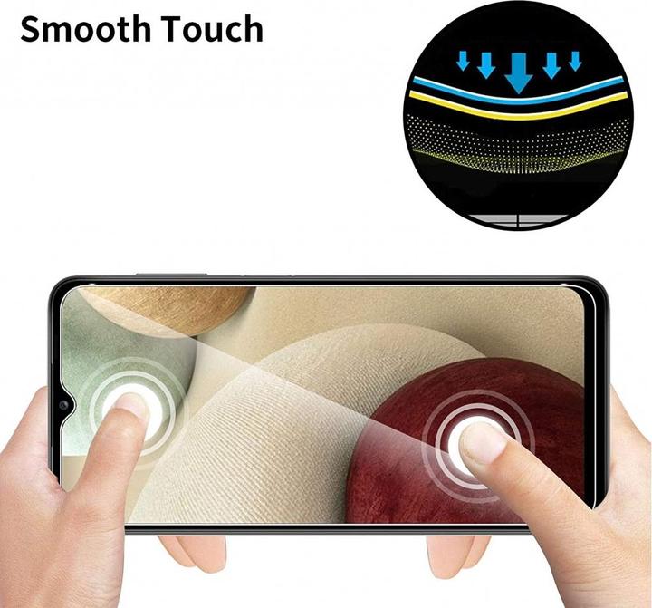 Actual product image Screenguard Samsung Galaxy A12 bulletproof glass protective film Case Friendly Design (1 pcs., Samsung Galaxy A12)