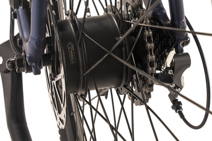 Actual product image Adore E-Gravelbike 28" Alu Gravel Tourenfahrrad GTR-770 Heckmotor 35NM / 9,8Ah Dunkelblau (52 cm)