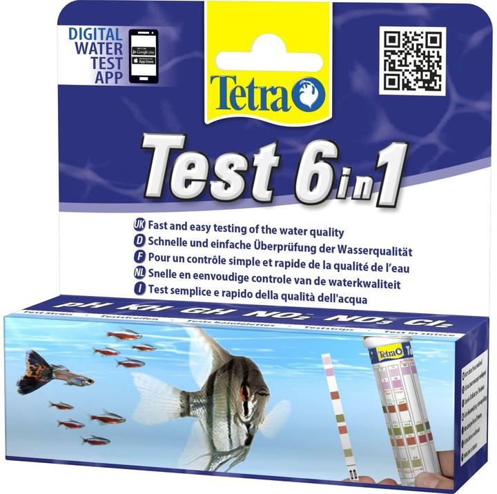 Produktbild Tetra 6 in 1 Teststreifen (Wasserpflege Aquarium)