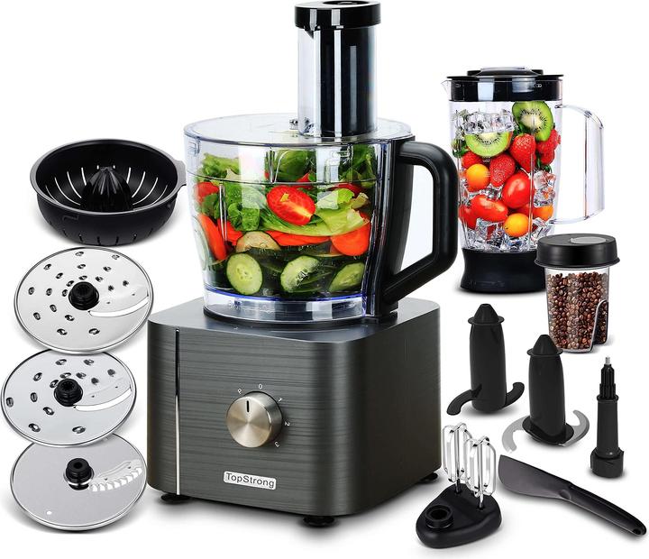 Produktbild TopStrong Multifunktions-Küchenmaschine (3200 ml, 1100 W)
