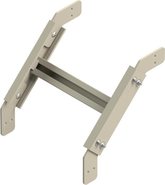 Niedax NIE ULBA 80.200 GFK-Bogen verstb. 80x200 mm integ.Verb.ungel.Sprossen