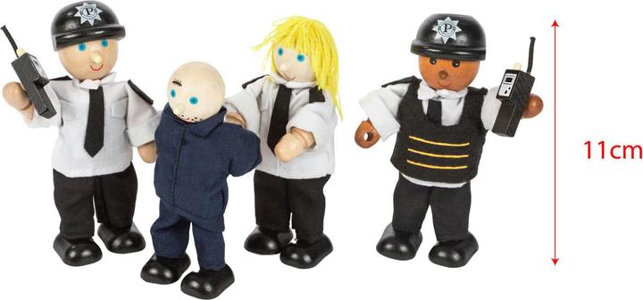 Produktbild Bigjigs Tidlo Holzpuppenhauspuppen Polizei und Gauner, 4-tlg.