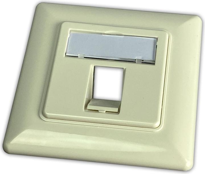 Actual product image Wirewin Keystone empty box for 1 module, flush-mounted, switch programme-compatible, RAL9010