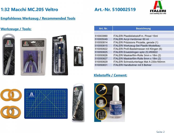 Actual product image 1:32 Macchi MC.205 Veltro