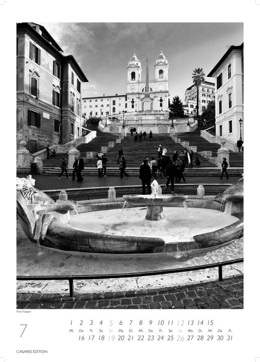 Produktbild Rom schwarz-weiss 2026 S 29x21cm (29 x 21 cm)