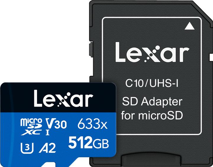 Verbatim Pro U3 Scheda MicroSDXC 512 GB - Classe 10, UHS-I, Lettura 100 MB/s, Scrittura 90 MB/s, A2, Per 4K Ultra HD, Action Cam, Smartphone