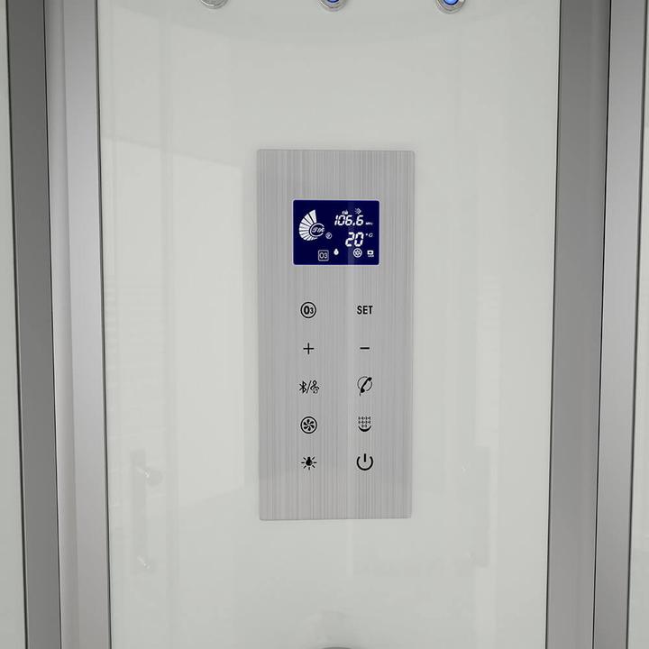 Actual product image Home Deluxe Steam shower with waterfall MANTA L steam sauna, 100x100x220cm
