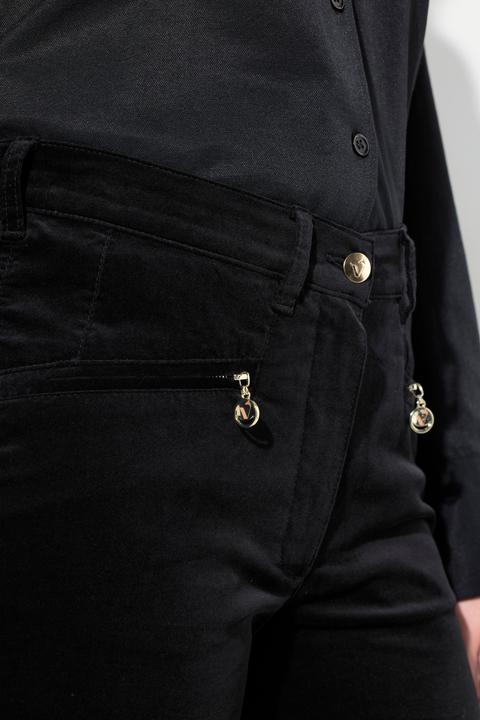 Produktbild Ulla Popken Samthose Mony, konisches Bein, Komfortbund, Stretch (42)