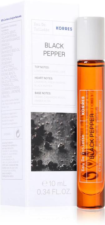 Actual product image Korres Black Pepper Eau de Toilette 10ml (Eau de toilette, 10 ml)