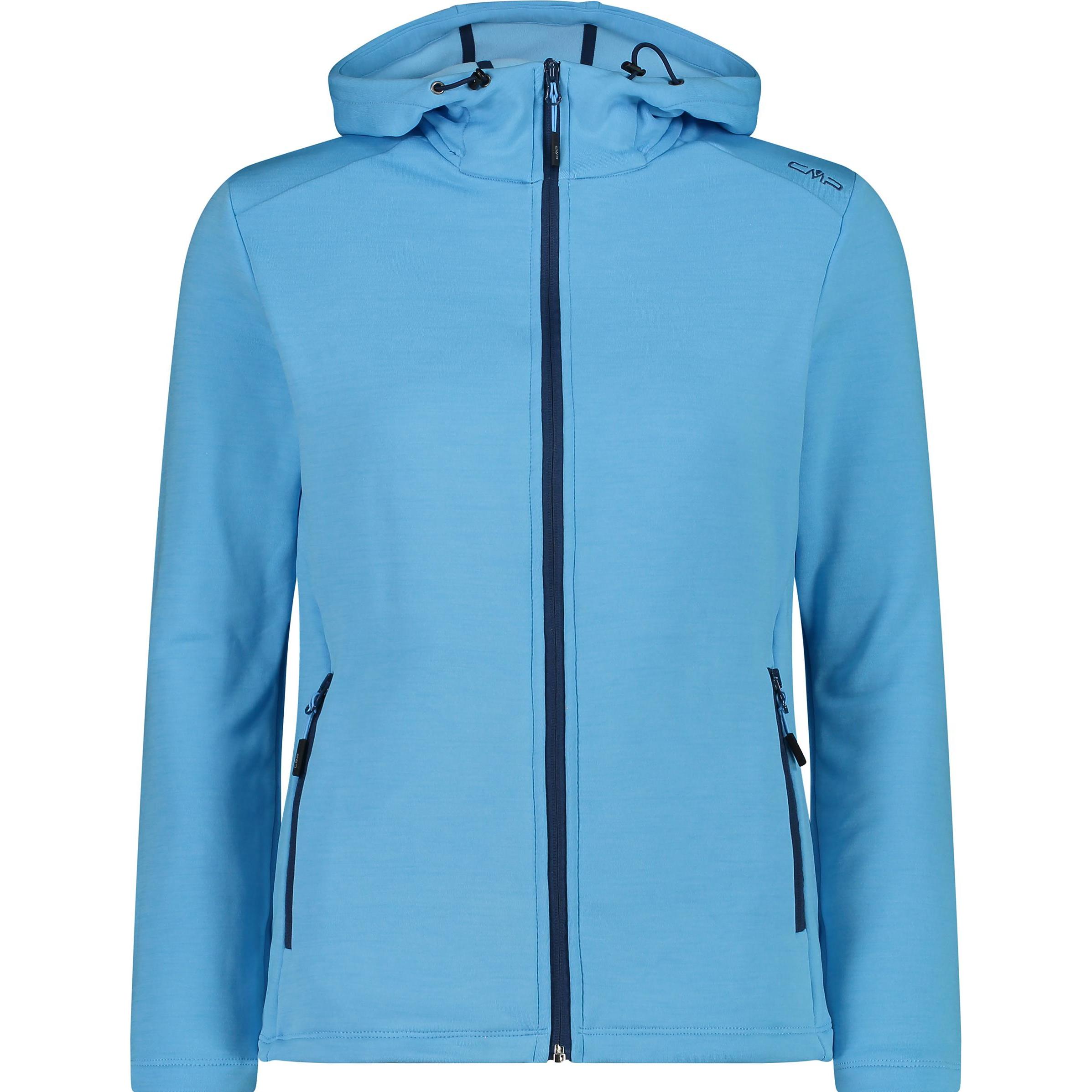 Thumbnail - CMP Campagnolo, Damen, Jacke, Stretch Performance Jacket Fix Hood (L), Türkis, L
