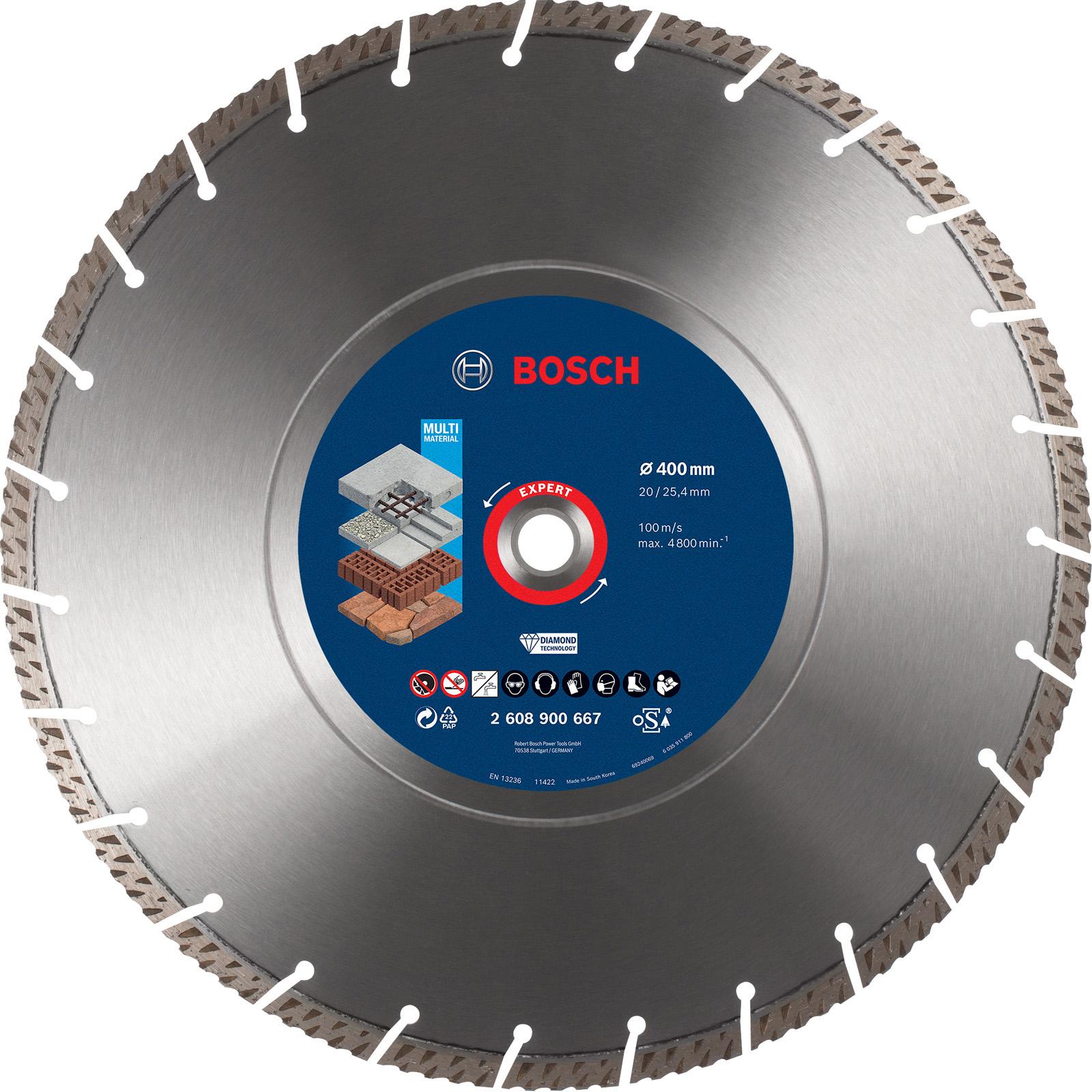 Bosch Professional Zubehör, Sägeblatt, EXPERT MultiMaterial Diamanttrennscheiben, 400 x 20/25,40 x 3,3 x 12 mm