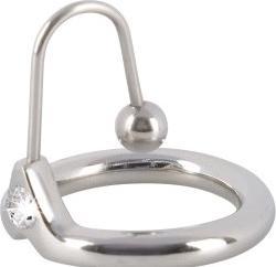 Actual product image Triune Lock N Load - Glans Ring Cum Stopper - Stainless Steel (10 cm)