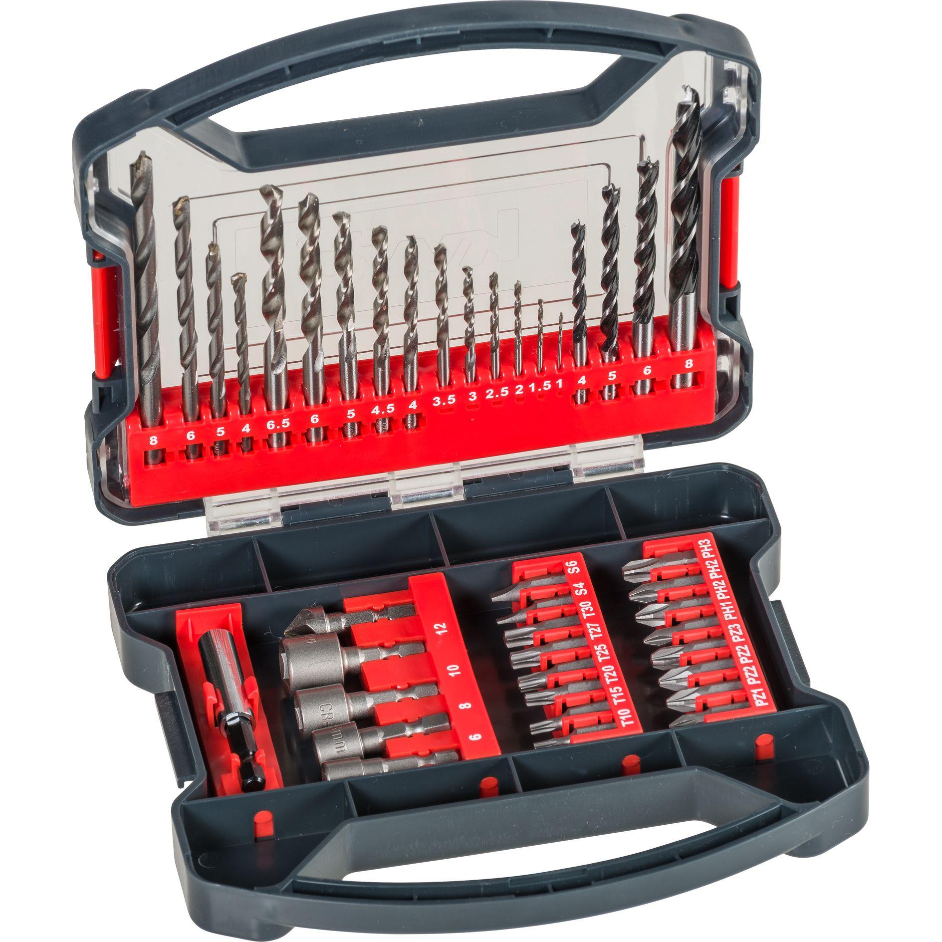 kwb, Bohrereinsatz, Bohr- und Bitset Promobox Standard (4 mm, 6 mm)