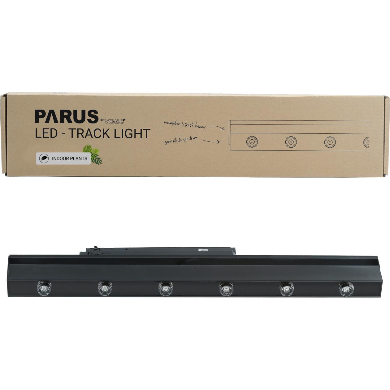 Parus by Venso, Pflanzenlampe, Grow Light Track Lights 60cm schwarz, Abstrahlwinkel 30° (LED, 245 V)