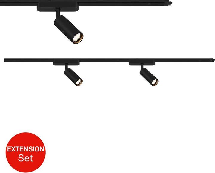 Produktbild Briloner LUXTRAIL NV Schienensystem - Erweiterungs-Set, Schwarz, 2x LED / 5W (450 lm)