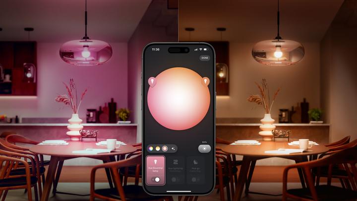 Actual product image Philips Hue Essential White & Color Ambiance (E27, 8 W, 806 lm, 1 x, F)