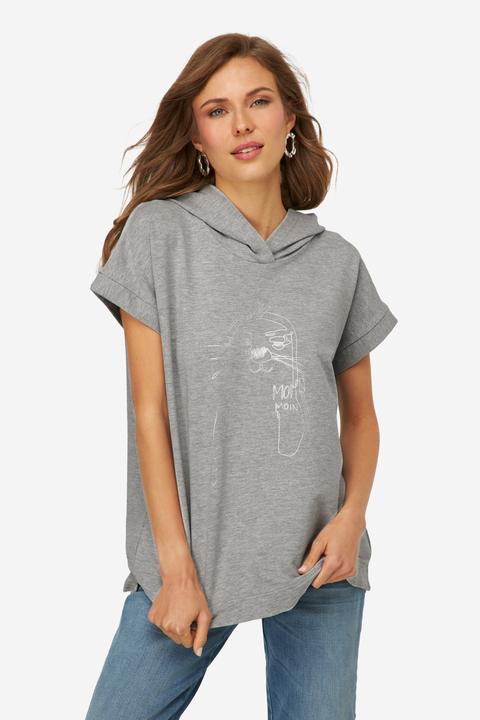 Produktbild Laurasøn Hoodie, ärmellos, Robben-Print, Kapuze, OEKO-TEX (M)