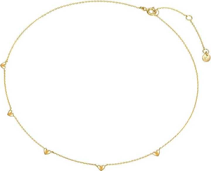 Produktbild Glanzstücke München Damen Herz Sterling Silber gelbgold 35,0 cm Basiskette + 5,0 cm Verlängerung - 30286 (Sterling Silber, 35 - 40 cm)