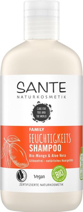 Produktbild Sante Family Feuchtigkeits Shampoo Bio-Mango & Aloe (250 ml, Flüssiges Shampoo)