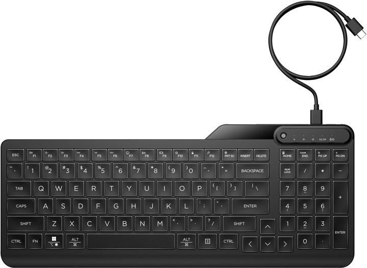 Produktbild HP 405 Multi-Device Backlit Wired Keyboard (Eng. Int., Kabelgebunden)