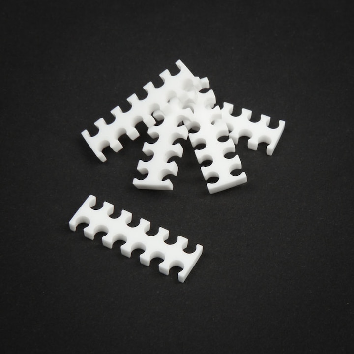 Produktbild King Mod 12-Slot Kabelkamm 3mm klein - weiss - 5er Set