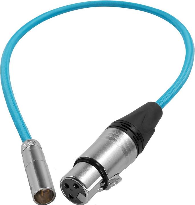 Immagine prodotto Kondor Blue Mini XLR a XLR per telecamera BMPCC 6K Pro/C70 (16" | 3' | 5' | 10' | 25') - Blu, 25' (25 m, Specifiche del dispositivo)