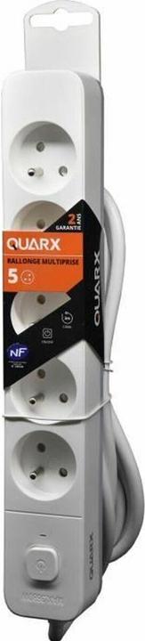 Productafbeelding Quarx Steckerleiste mit 5 Steckdosen und Schalter (3 m) (5x, CEE 7/4, CEE 7/5, 3 m)