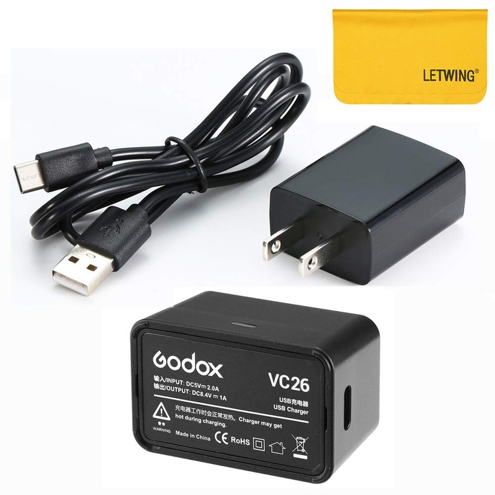 Productafbeelding Godox Lader VC26 (Batterij flitser)
