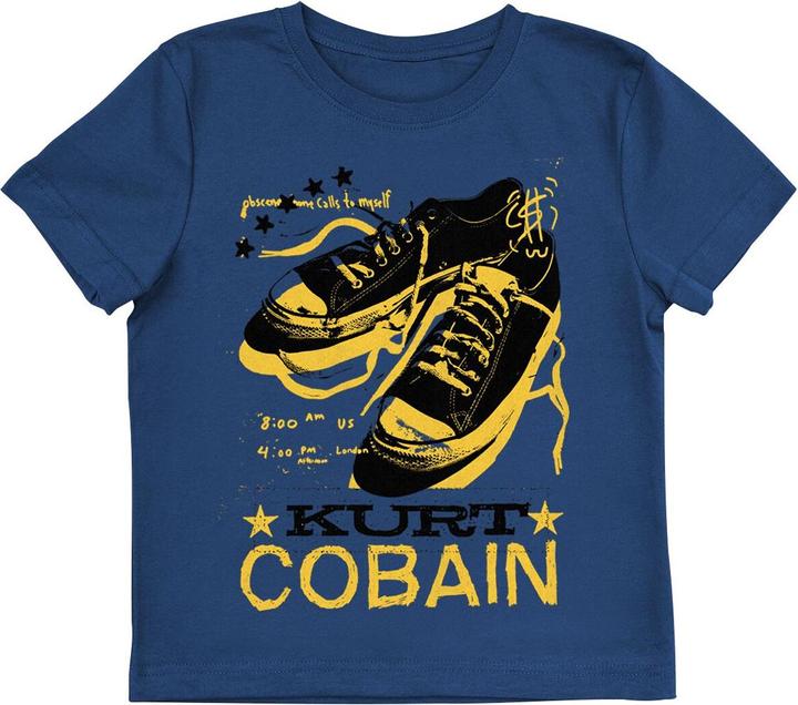 Immagine prodotto Kurt Cobain Maglietta in pizzo di cotone per bambini/ragazzi (158, 164)