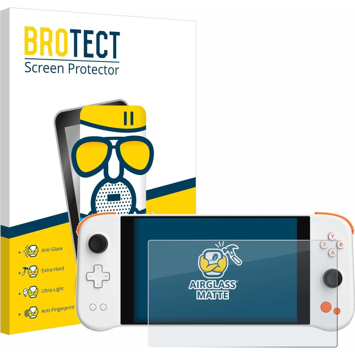 BROTECT AirGlass Panzerglasfolie Matt, Weiteres Gaming Zubehör, Grau