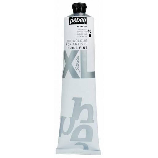 Pebeo, Künstlerfarbe + Bastelfarbe, XL Feine Ölfarben (Leutchweiss, 200 ml)