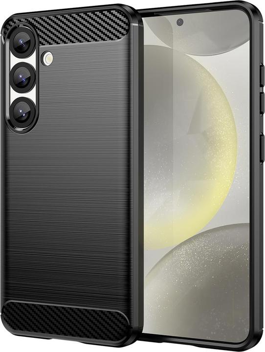 Actual product image Hurtel Carbon Case Flexibles Silikon für Xiaomi Poco F7 Pro - Schwarz (Xiaomi Poco F7 Ultra)