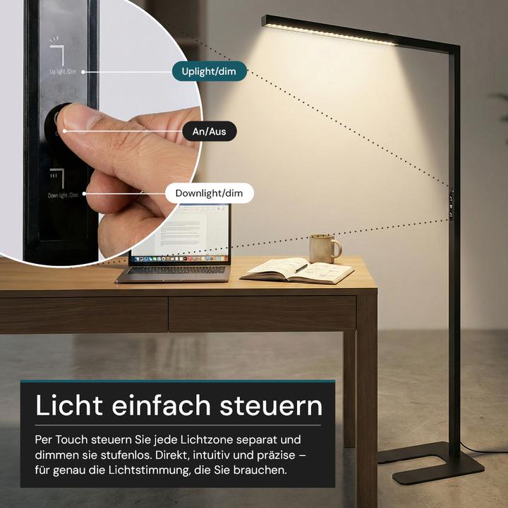 Actual product image Luxula LED office floor lamp - Slim Line (3500 lm)