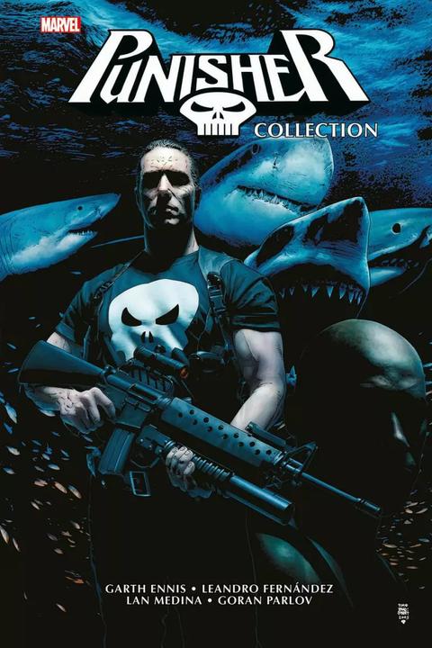 Produktbild Panini Punisher Collection von Garth Ennis (Deutsch, Florian Breitsameter, Garth Ennis, Goran Parlov, Howard Chaykin, John Severin, Lan Medina, Leandro Fernadez, Lewis Larosa, Richard Corben, Uwe Anton, 2023)