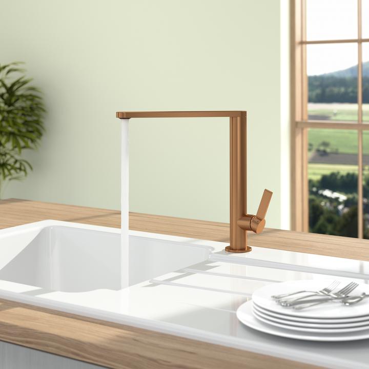 Actual product image Villeroy & Boch Finera kitchen tap, stainless steel