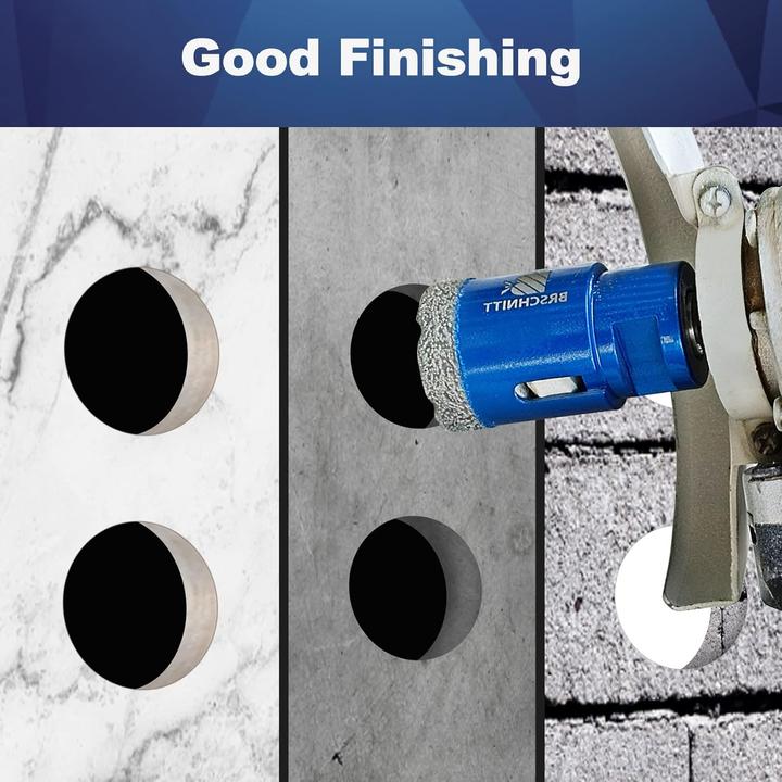 Produktbild Brschnitt Fliesenbohrer-Set (10 Millimeter, 35 Millimeter, 6 Millimeter, 8 Millimeter, bis 20 Millimeter)