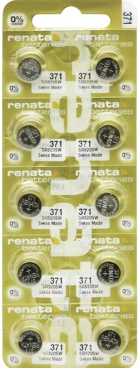 Produktbild Renata Knopfzelle 371 (10 Stk., SR69, 40 mAh)