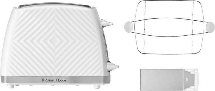 Produktbild Russell Hobbs 26391-56 Groove 2S Toaster weiss