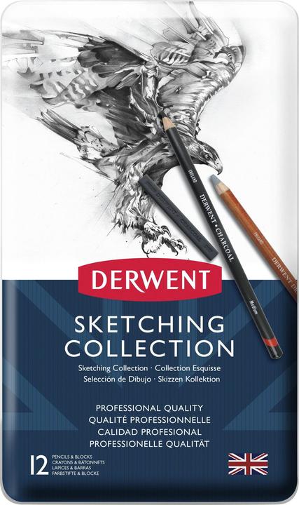 Produktbild Derwent Sketching Collection Set, 12 Tin (12x)