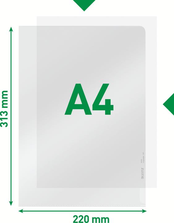 Immagine prodotto Leitz Copertina trasparente extra forte, A4, PP, cristallina, 0,16 mm aperta sopra e ai lati, a prova di (A4, 1x)