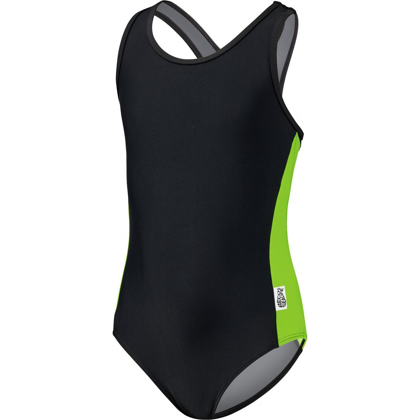 Beco, Damen, Badeanzug, Beermann GmbH BECO-SEALIFE Schwimmanzug Standard grün/schwarz 116, Grün, (116)